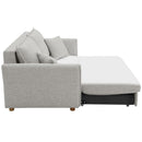 Oran - Sofa With Sleeper - Gray Chenille