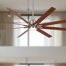 Oversized Large Ceiling Fan With Dimmable LED Light, 8 Blades, Remote Control by Unique Piece Furniture