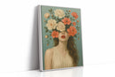 Flourish in Coral and Cream