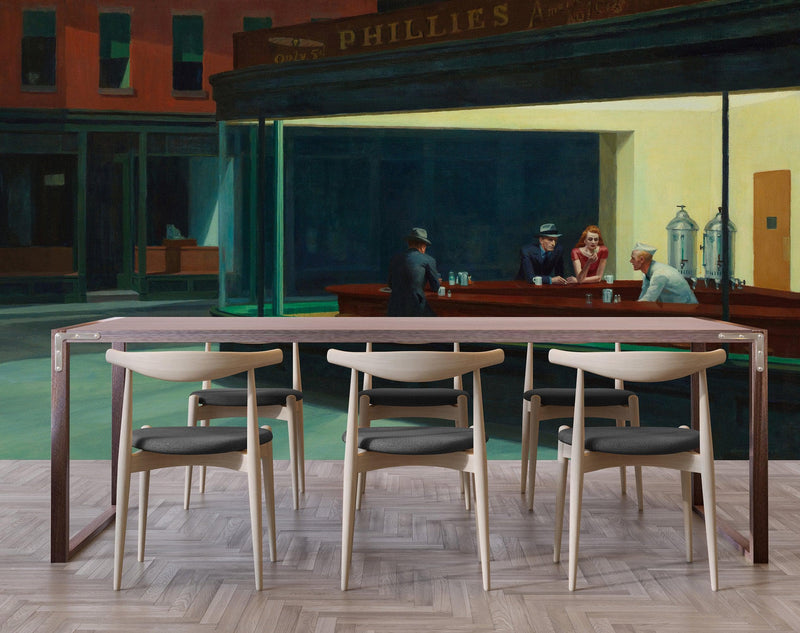 Nighthawks Painting Wallpaper. Painting by Edward Hopper.