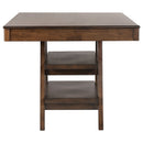 Ferrara - 5 Piece Counter Height Dining Set With Chairs - Walnut