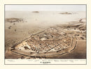 Vintage Map of Veracruz, Mexico 1862