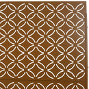 Freestanding Decorative Privacy Screen For Deck Balcony Patio, Metal Privacy - Brown by HouseOfZazla