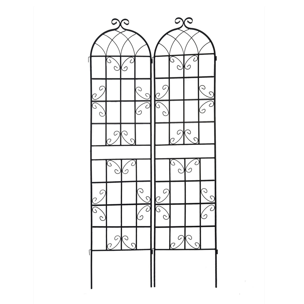 Metal Garden Rustproof Trellis For Climbing Plants Outdoor Flower Support, photo 37 of 40