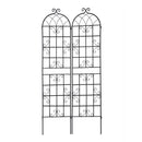 Metal Garden Rustproof Trellis For Climbing Plants Outdoor Flower Support