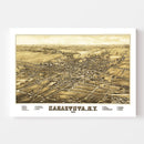 Vintage Map of Canastota, New York 1885