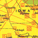 Vintage Map of United States 1916