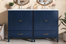 60" Bathroom Vanity with Double Sink Combo Set