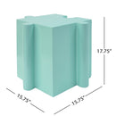 3-Piece Artistic Puzzle Table Set, Modular MGO Side Tables with Interlocking Design by HouseOfZazla
