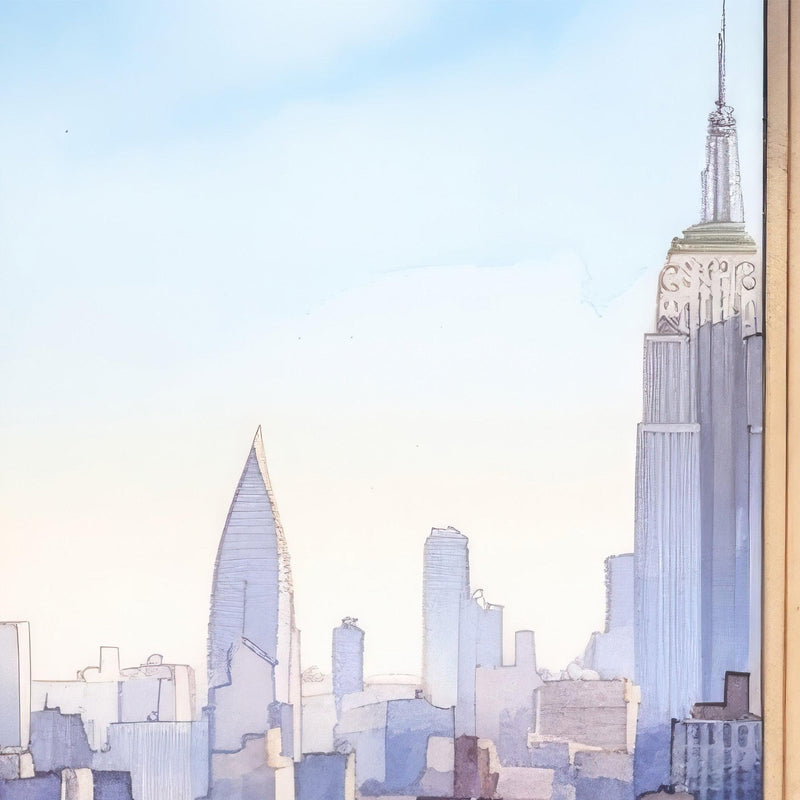 New York City Penthouse View Wallpaper Mural.