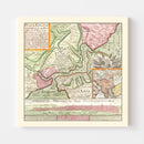 Vintage Map of Istanbul, Turkey 1740