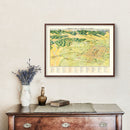 Vintage Map of Beijing, China 1936