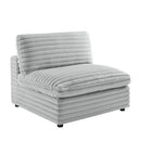 Jenny - Armless Slipper Chair - Gray by HouseOfZazla