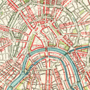 Vintage Map of Moscow, Russia 1935