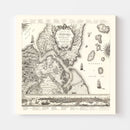 Vintage Map of Constantinople, Turkey 1767