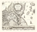 Vintage Map of Constantinople, Turkey 1767