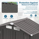 Compact Outdoor Storage Shed With Peaked Roof And Lockable Door - Gray by HouseOfZazla