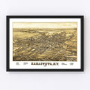 Vintage Map of Canastota, New York 1885