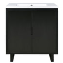 Bathroom Vanity Set With Sink, Combo Cabinet, Bathroom Storage Cabinet, Solid Wood Frame by HouseOfZazla