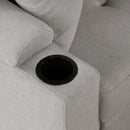 87.4" L-shape Sofa Bed Pull-out Sleeper Sofa with Wheels, USB Ports, Power Sockets for Living Room, Grey