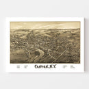 Vintage Map of Canton, New York 1885