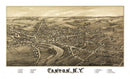 Vintage Map of Canton, New York 1885