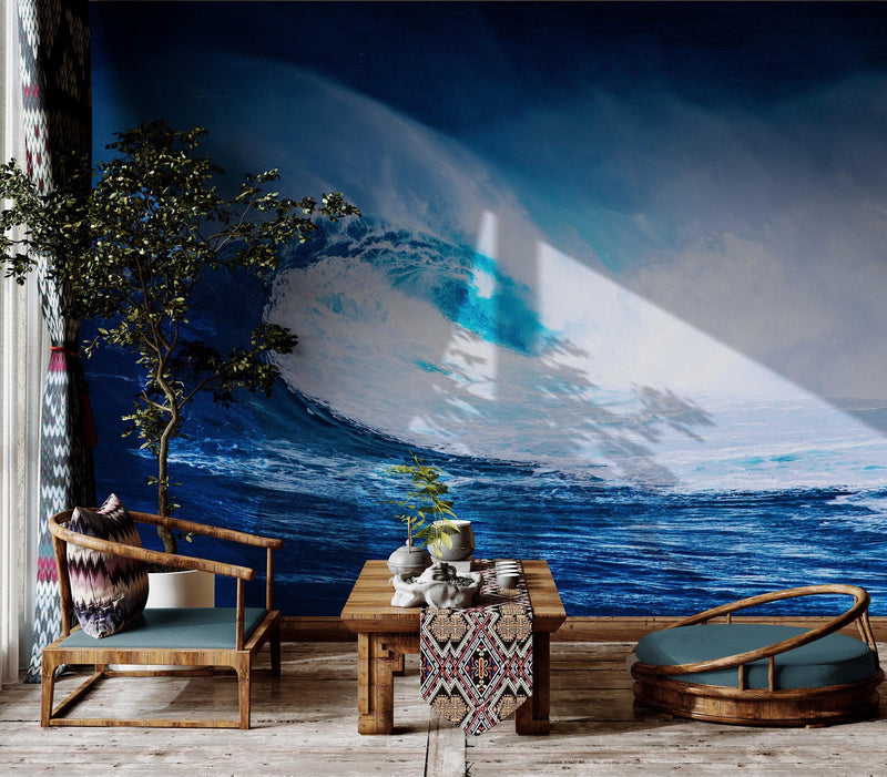 Big Wave Wallpaper. Surf Ocean Wave Wall Mural.