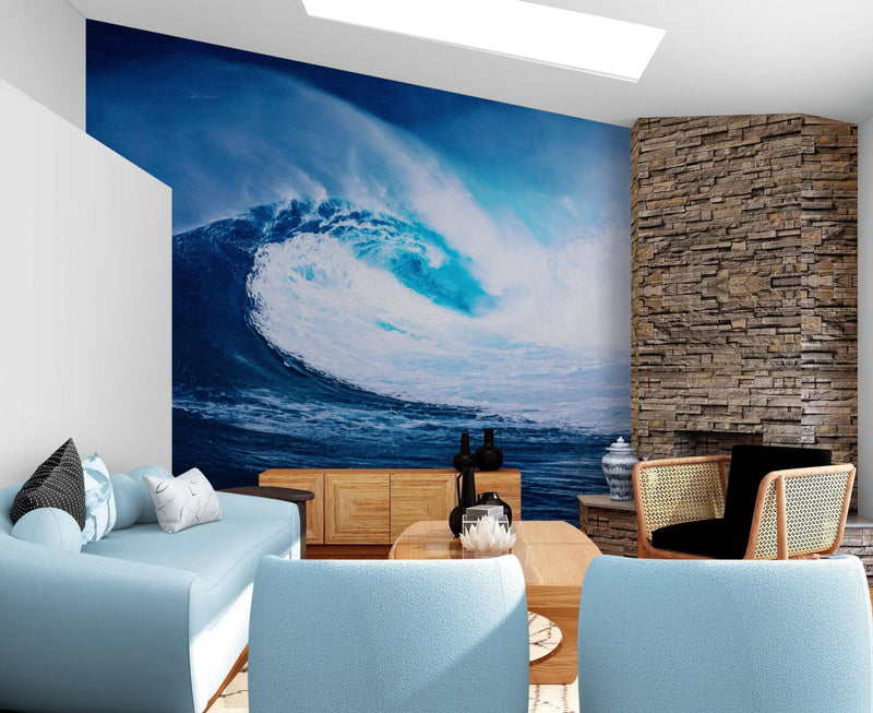 Big Wave Wallpaper. Surf Ocean Wave Wall Mural.