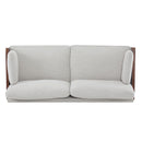 Mid Century Moderne Sofa With Wood Sides