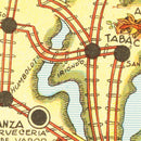 Vintage Map of Santa Fe, 1933