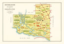 Vintage Map of La Pampa, 1933