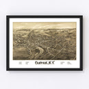Vintage Map of Canton, New York 1885