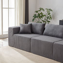 Modular L Shaped Sectional Compressed Sofa, Free Combination by HouseOfZazla