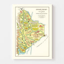 Vintage Map of Neuquen, 1933