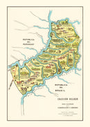 Vintage Map of Misiones, 1933
