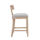 27" Counter Stools Set of 2, Upholstered Counter Height Bar Stools by HouseOfZazla