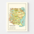 Vintage Map of Santa Cruz, 1933
