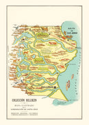 Vintage Map of Santa Cruz, 1933
