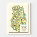 Vintage Map of Mendoza, 1933