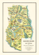 Vintage Map of Mendoza, 1933