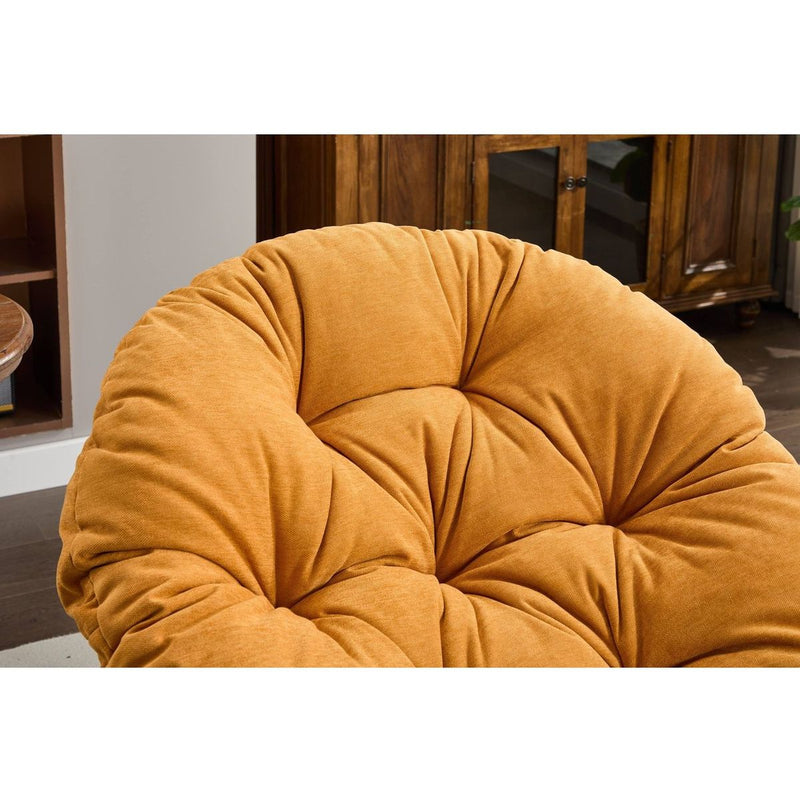 Oversized Swivel Accent Chair, 360 Swivel Barrel Chair, Papasan Chair for Living Room Bedroom