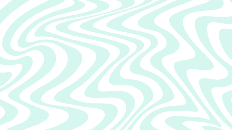 Mint Color Swirly Lines Abstract Wallpaper Mural.