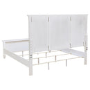Chelema - Eastern King Panel Bed - Cream White by HouseOfZazla