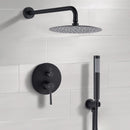 Elegant 10" Round Rain Shower Head And Handheld Set With Adjustable Tilt And Dual Modes by HouseOfZazla