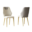 Dining Chairs (Set of 2) - Beige / Gray by Unique Piece Furniture