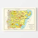 Vintage Map of Chubut, 1933