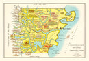 Vintage Map of Chubut, 1933