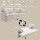 Elisea - Sleeper Sectional Sofa With 2 Toss Pillows - Beige by Unique Piece Furniture