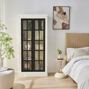 Rustic Style Display Cabinet With Glass Doors For Collectibles by Unique Piece Furniture