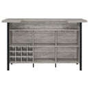 Menimen - Freestanding Bar Unit - Gray by HouseOfZazla